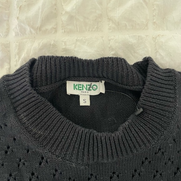 Kenzo Black Sweater with Beaded Eye Design - Picture 16 of 16